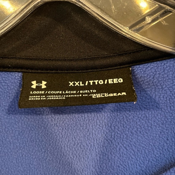 Under Armour 1/4 Quarter Zip Sweatshirt Mens Cold Gear Loose Fit Golf Sz 2XL-XXL - Picture 4 of 5